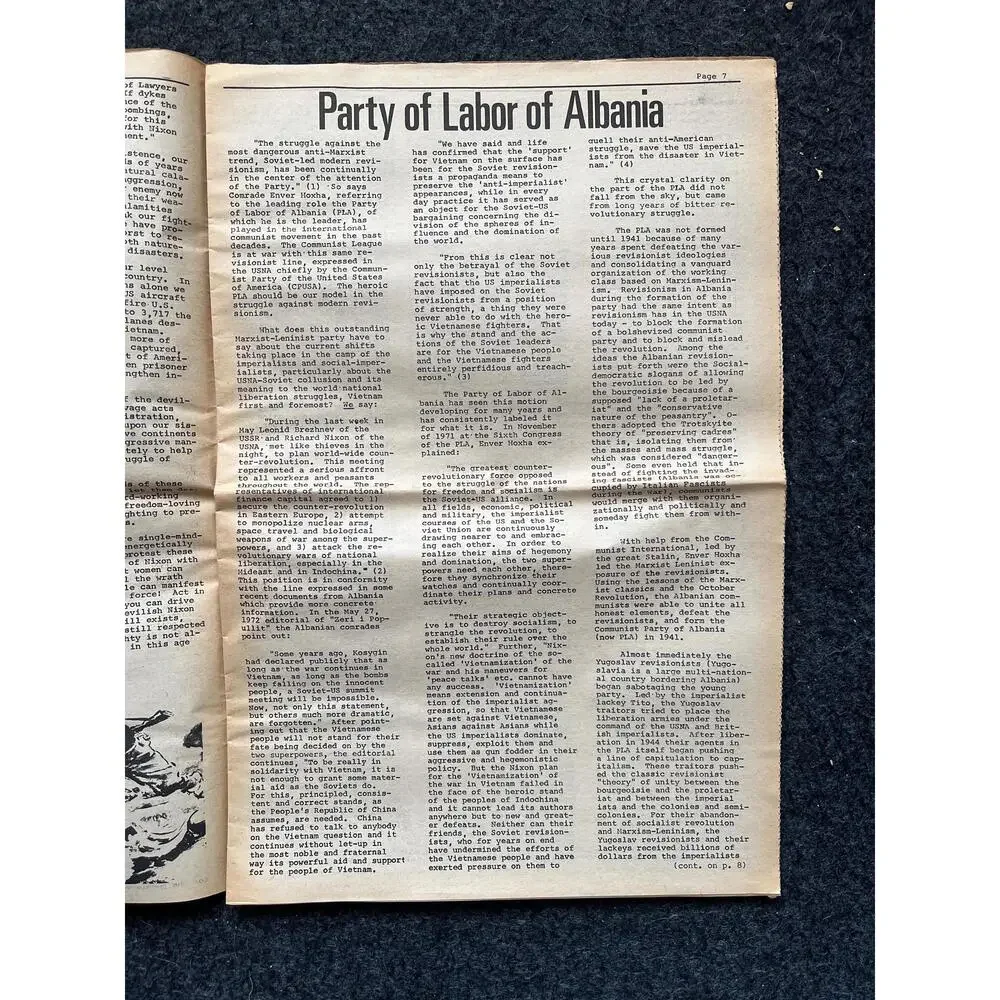 1975 US Race Relations, Propaganda Newspaper, Vintage Communist Art, USSR Sovie